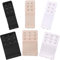 Akstore 6 Pieces Women's Soft Comfortable Elastic Bra Extenders Extension Strap 2 Hook 3 Row Lady's Band (Multicolors-2hook+3hook), One Size