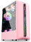 HDYD Pink Caso ATX, Mid-Tower PC Gaming Caso ATX/M-ATX/ITX - I/O Anteriore USB 3.0 Port - Pannelli Laterali in Acrilico - Supporto di Raffreddamento ad Acqua - 6 Fan Posizione