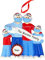 Personalisierte Covid Familie Ornament 2023 - Polyresin We Survived 2022 Quarantäne Familie von 4 Weihnachtsschmuck - Einzigartige Pandemie Weihnachtsschmuck - Coronavirus Ornamente für Weihnachtsbaum