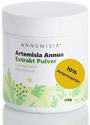 ANNUMISIA® Artemisia Annua Extrakt 30:1 hochdosiert - Einjähriger Beifuß 100 g Pulver - 10% Artemisinin