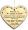 I Love You Plaque Gift Wooden Hanging Heart Love Heart Wooden Sign Friendship Quote Gift for Her for Him