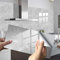 HORIWE Marble Tile Stickers for Kitchen Bathroom Backsplash PVC Waterproof Oil Proof DIY Self Adhesive New Wall Stickers Home Decor