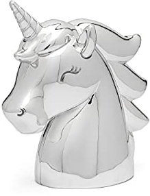 Zilverstad Spardose Einhorn silbrig