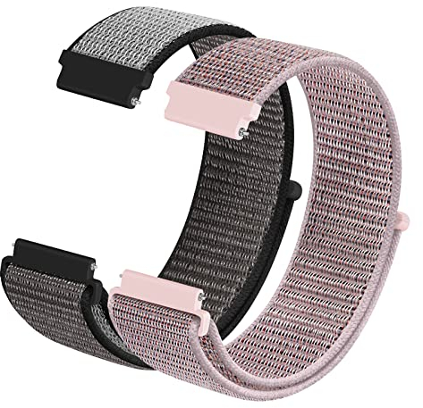 KIBDSNG Fabric Nylon Uhrenarmbänder 16mm 18mm mit Schnellverschluss, Sport Atmungsaktive Ersatzarmband für Herren Damen