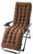 Liegenauflage, Gartenliege Auflage, Dick Garten Liege Stuhl Polster, Anti-Rutsch Kissen Für Gartenliegen Sonnenliege Liegestuhl, Auflage Mit rutschfeste Taschen, Hochlehner Sitzauflagen,Braun,M