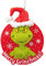 Hallmark Dr. Seuss 25574081 How The Grinch Stole Christmas! Merry Grinchmas Ornament, H 9,4 cm x B 7,1 cm x L 2,4 cm, Rot und Grün