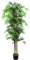 Bambus Bambus-Strauch Kunstpflanze Kunstbaum Bambusbaum Baum Künstliche Pflanze Bamboo Künstlich Echtholzstamm Decovego Innendekoration Deko 180 cm