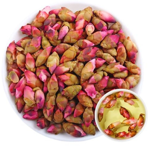 100% Wild Peach Blossom 70G/2.46oz Frisch, Nicht GMO Loses Blatt für Natürliche getrocknete Blumen Kräuter für Seifenherstellung, Sirup, Getränke, Backen, DIY Schönheit, Sachets für frischen Duft