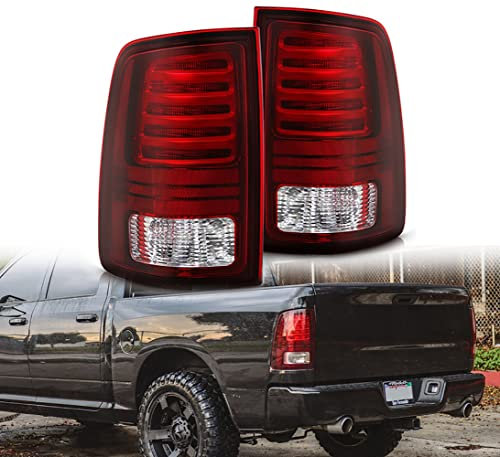 JESYMBX Für Dodge Ram 1500 2013–2018 Auto Rücklicht Bremslicht Rückfahrscheinwerfer Nebelscheinwerfer Rückleuchten Montage links und rechts 1 Paar