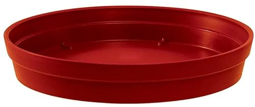 Soucoupe ronde Ø18,5cm Toscane rouge rubis - EDA