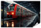 islandburner XXL Bild Poster Roter Zug im Bahnhof Premium Bilder Fotodruck JCKS-PGR