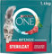 PURINA ONE BIFENSIS STERILCAT cibo secco per gatti sterilizzati, ricco di manzo, confezione da 4 (4 x 1,4 kg)