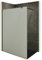 i-flair Duschabtrennung Walk In FIONA 70x200 cm Duschwand Dusche 10mm STARK aus SATINIERTEM NANO ESG Sicherheitsglas mit schwarzem Wandprofil W740 Black Satiniert