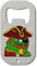 Funny Pepe The Frog Pirate Captain Gold Coin Apribottiglie in Acciaio Inossidabile Argento One Size