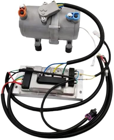 Aire acondicionado eléctrico for coche, compresor de aire acondicionado A/C de 12V con panel de control for camión, autobús, barco, tractor (Color : 12V)