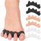 Silikon-Zehentrenner für korrekte Hallux valgus - 3er-Pack Zehenspreizer für Männerfüße - Hammerzehenrichter für Frauen, Yoga-Übungen, Fußausrichtung