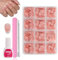 MrCuvaryas 240 Stück French Press On Nails Short Almond, Full Cover Nageltips Kurz für Gelnägel, Fingernägel Fake Nails mit Kleber Acryl Nagel Tips Nägel Zum Aufkleben (White Short French, 240pc)