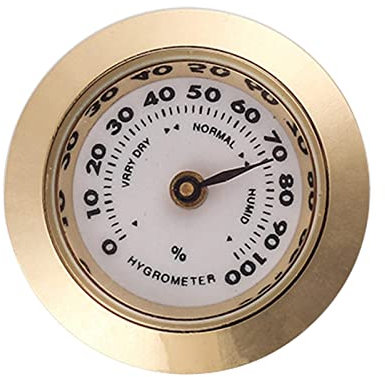 Zigarren Humidor Hygrometer, Rundes Analoges Hygrometer, 28 Mm Zigarren Humidor Hygrometer, Für Humidore, Gitarre, Weinkiste