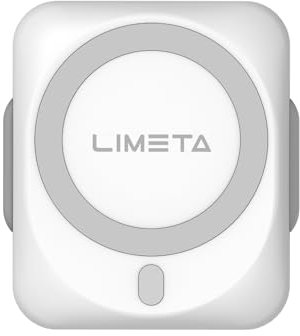 LIMETA EB25 - Power Bank magnetico da 7000 mAh, ricarica rapida, portatile, con 2 porte magnetiche da 18 W, include funzionalità di tipo C e supporto per iWatch e iPhone 15/14/13/12/Mini/Pro/Pro Max