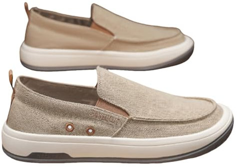 Zapatos de lona para hombre, sin cordones, impermeables, antideslizantes, zapatos de trabajo, cómodos, antideslizantes, zapatos de punto atléticos, transpirables, informales, zapatos deportivos de