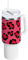 Vaso de 40 onzas con popote y tapa, doble pared aislada al vacío, botella de agua de acero inoxidable, taza de café helado, tigre, rosa, camuflaje, pantera, puntos carmesí, jaguar negro, botella