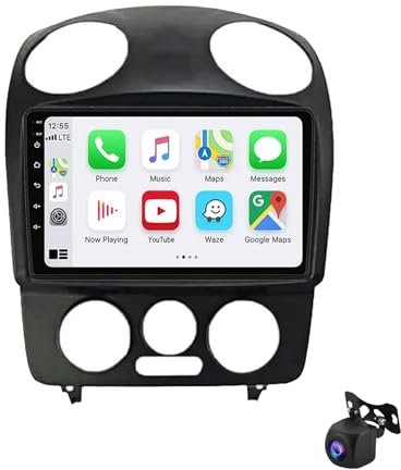 9 Pollici Android 12 Auto Stereo Radio 2 DIN per Volkswagen Beetle 2000-2012 con - Senza fili Carplay & Android Auto - Lettore Multimediale -Split-Screen DSP luetooth Mani libere(B,XY2 4Core 1+16G)