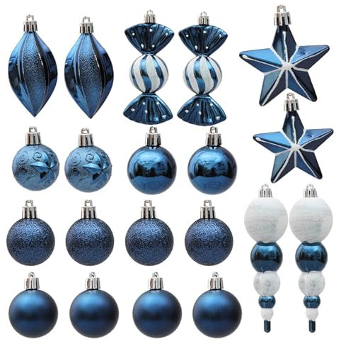 MagiDeal Decorazioni per L'Albero di Natale, Pendenti di Natale, ciondoli per Porte, Ornamenti Natalizi, Accessori per Foto per la Festa di Capodanno, Style B