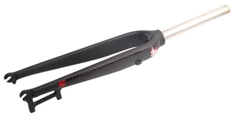 BSFHQS Fourche Rigide De Vélo 26 27,5 29 Universelle Fourche VTT 1-1/8 Droite Fourche Avant en Alliage D'aluminium Frein À Disque Fourche De Vélo À Libération Rapide 9x100mm(Black,26in)