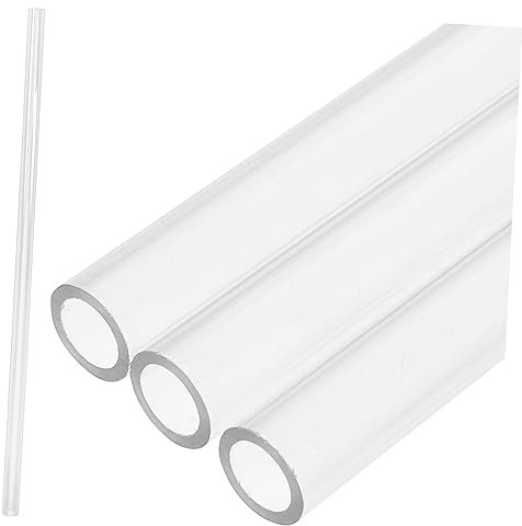 FELTECHELECTR 4pcs 50cm Liquid Cooling Tube Outer Diameter & Inner Diameter Hard Tubing for Computer Water Cooling Systems