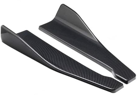 Kofferraumdachspoiler Für Polo 9n Universal Auto Bumper Spoiler Seitenschweller Splitter Protector Zubehör Auto Heckspoiler(Carbon)