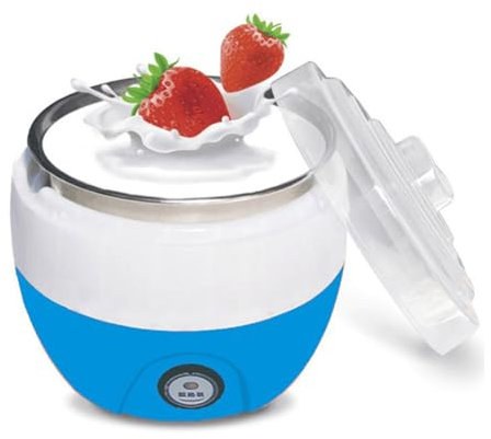 Peakjune Macchina per Yogurt,Yogurt Yogurtiera Fatta in Casa,Probiotic Yogurt Maker,Macchina Automatica Multifunzionale per Yogurt,Grande capacità da 1 L,Rivestimento in Acciaio Inossidabile.