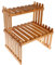XINGBEI Wood Flowerpot Rack Desktop Planter Display Stand Indoor Plant Pot Shelf Succulent Solid Wood Bay Window Sill