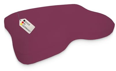 DUKAL | Kissenbezug perfekt passend für Liebscher & Bracht Nackenkissen | 40 x 55 cm | aus hochwertigem DOPPEL-Jersey | 100% Baumwolle | Farbe: Burgund