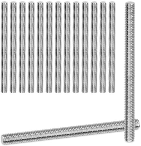 15 Pièces Tiges Filetées M8x100mm Tige Filetée Acier Inoxydable 304 A2 V2A Filetage Continu Tiges Filetées Tige Filetée Continue pour Bricolage Industrie Assemblages Vissés Appareils