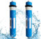 Filtro osmosi inversa, Membrana RO 1812-75/100GPD for purificatore filtro acqua a 5 stadi, di osmosi inversa trattamento standard NSF/ANSI(2PCS,75GPD)
