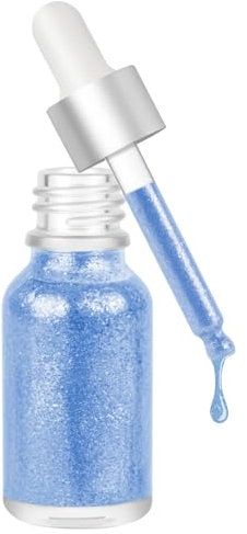 AOOWU Liquid Face & Body Glitter with Fine Sparkle,Holographic Mermaid Glitters Cosmetic Face Glitters Easy Blend Long Lasting Festival Makeup for Parties Clubs Halloween Christmas (Blue)