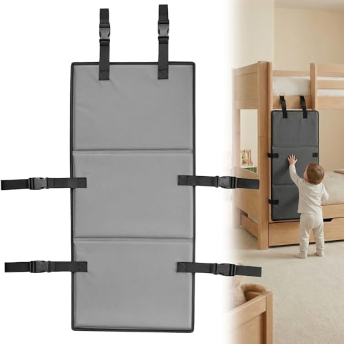 GWAEPU Etagenbett Leiterabdeckung 78x38cm - Verstellbarer Riemenverschluss | Hochbett Treppenschutz verhindert das Klettern von Kindern, sichere Schnallen für den Alltag