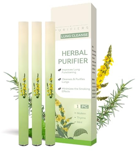 Herbal Diffuser Pen with Extracts of Mullein, Mullein & Mint Diffuser, Natural Way to Breathe Easier, Supports Clear & Refreshing Breathing (3PCS)