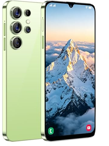 McMgc S25Ultra Telefono Cellulare A Buon Mercato Android, Schermo 6,3 Pollici Incell, 2 GB+16 GB (SD 128 GB), 3 Slot (Dual SIM+SD), Batteria 4500 mAh, Telecamere 8 MP+13 MP, Sblocco facciale (Green)