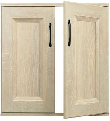 YJEUZCD Puertas Armario Aluminio A Medida Sin Taladro Doble Panel(60x55cm)