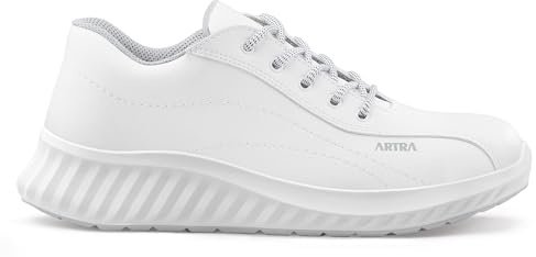 Artra ARAWA 6217 Arbeitsschuhe O2 FO Schwarz – leichte Arbeitsschuhe mit Raptor PU.2D Sohle und LEVITARYUM Dämpfung, veganes Obermaterial PURYA SKINYUM, Größe 35–49