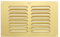 Map Metal Air Vent Cover, Suitable for Venting Gas Appliances Ventilation Internal External Wall, for Openings 9 x 6 (229 x 152mm), Gold