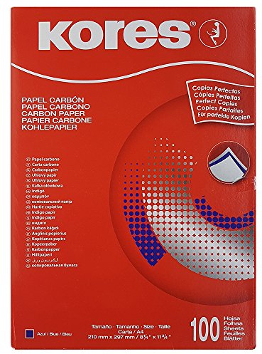 Kores KD78478 Durchschreibpapier, DIN A4, blau, 100 Blatt
