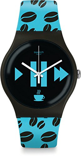Swatch Damen Armbanduhr Digital Quarz Silikon SUOC106