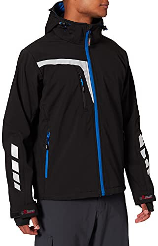 U-POWER Herren Quick Arbeitsoverall, Schwarz (Black Carbon Bc), Large