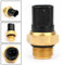Artudatech Interruptor de temperatura ventilador de radiador de metal para GSXR 600 750 750X 1000 1300 TL1000S TL1000R VL800 (dorado, 12 V)