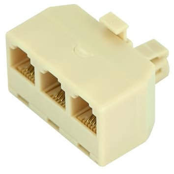 RJ11 6P4C Câble téléphonique 1 mâle vers 3 femelles Adaptateur T modulaire