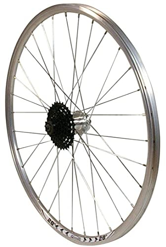 Redondo 28 Zoll Hinterrad Laufrad Felge Silber Disc + 9 Fach Kassette