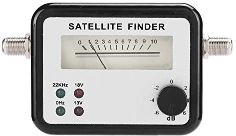 Digitaler Satelliten-Finder, tragbarer Satelliten-SAT-Finder SF9504dB, Signalstärkemessgerät mit LCD-Digitalanzeige und Kompass, einfach zu lesender Satelliten-Entfernungsmesser