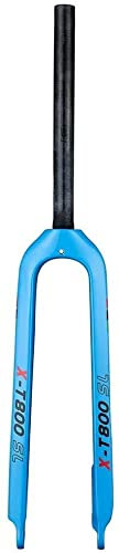 Forcella Anteriore Rigida MTB 26/27.5/29 Forcella per Mountain Bike in Carbonio con Freno A Disco, 28,6 Mm Tubo Dritto Senza Cordone Forcella Anteriore per Bicicletta Superleggera F,29 inch